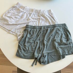 2 pairs of aerie lounge shorts